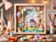 Cuadro infantil, hecho en arte francés