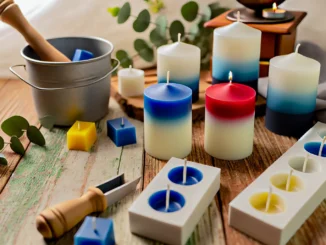 Velas bicolores